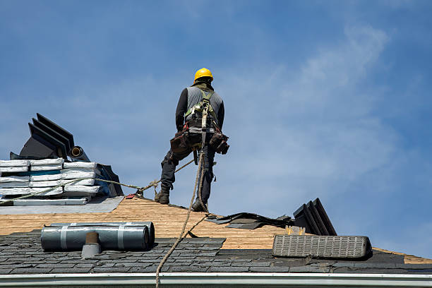 Professional Gutter Installation technician working in Whitten, IA